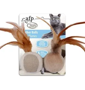Mänguasi kassile, naistenõgesega Feather Balls (AFP - Classic Comfort Cat)