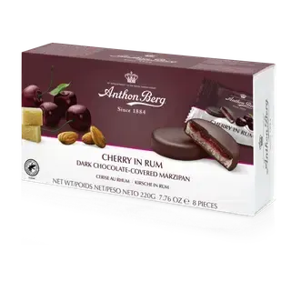 Anthon Berg Cherry in Rum, martsipanitäidisega 220g
