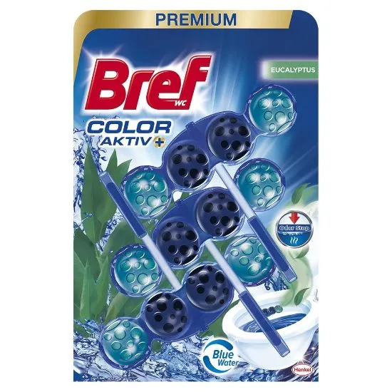 Bref WC värskendaja Blue Aktiv Eucalypt 3x50g