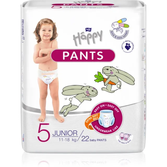 BELLA Baby Happy Pants ühekordselt kasutatavad püksmähkmed Junior 11-18 kg 22 tk