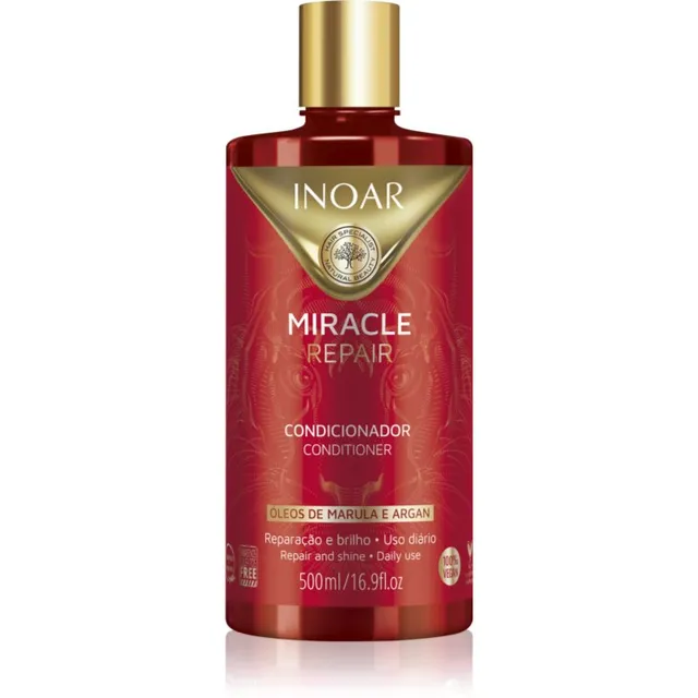 INOAR Miracle Repair Taastav palsam nõrkadele ja kahjustatud juustele 500 ml