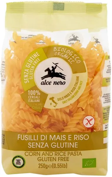 Makaronid FUSILLI gluteenivabad, ökoloogilised