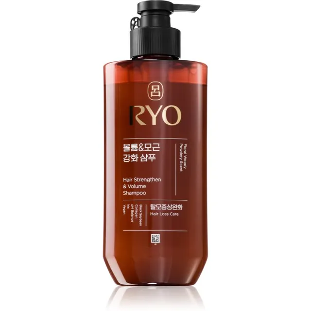 RYO Hair Strengthen & Volume Shampoo Raviv ja tugevdav šampoon juuste kohevuseks 480 ml