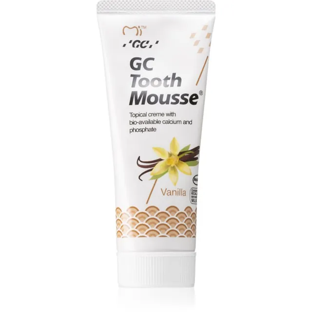 GC Tooth Mousse Remineraliseeriv kaitsekreem tundlikele hammastele ilma fluoriidita maitse Vanilla 35 ml