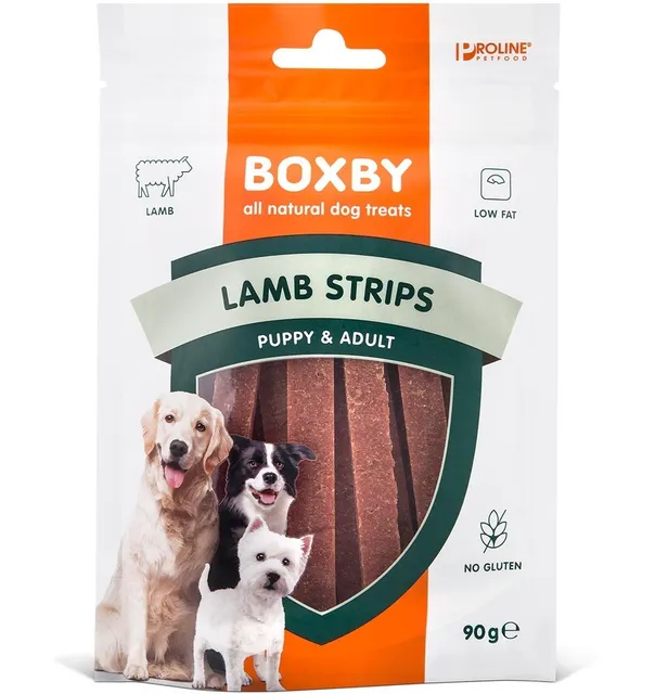 Naturaalne maius koerale Boxby Lamb Strips