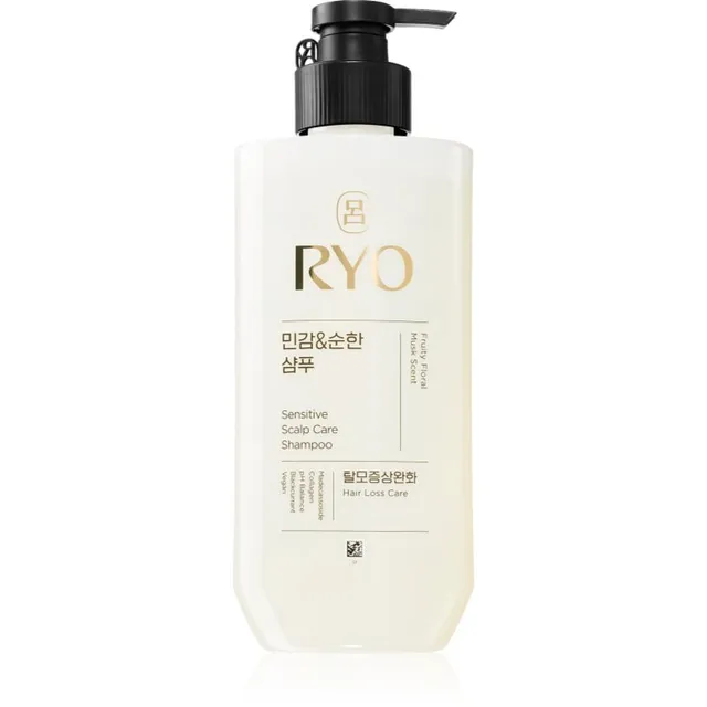 RYO Sensitive Scalp Care Shampoo Rahustav šampoon tundlikule peanahale 480 ml
