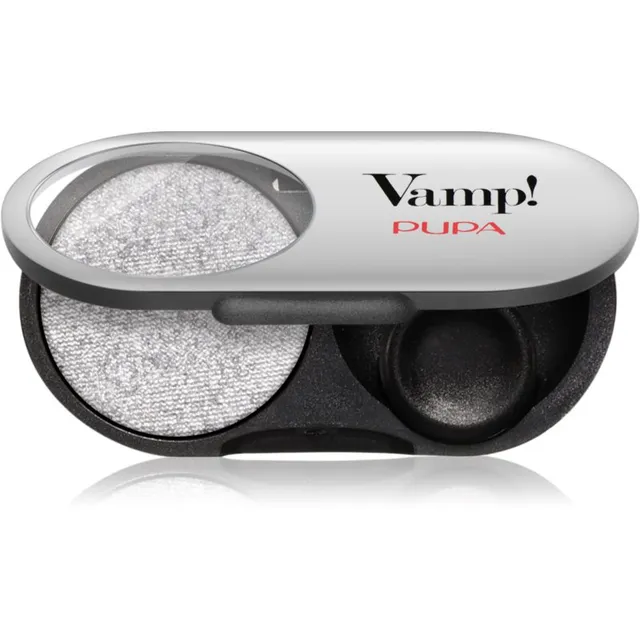 PUPA Milano Vamp! Radiant Baked Eyeshadow Kauapüsiv sädelev lauvärv varjund 302 Pure Silver - METALLIC 1 g