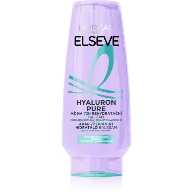 L’Oréal Paris Elseve Hyaluron Pure Juuksepalsam rasusele peanahale ja kuivadele juukseotstele 300 ml
