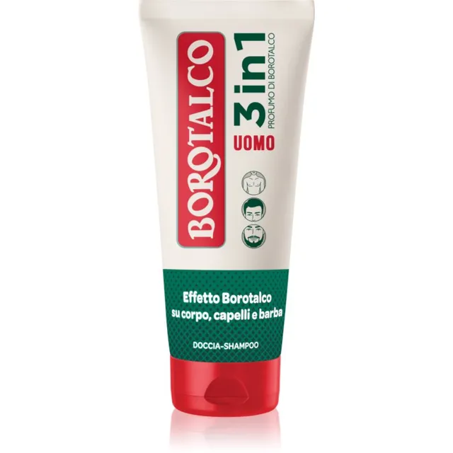 Borotalco MEN 3 in 1 Dušigeel meestele näole, kehale ja juustele lõhnatooted Unique Scent of Borotalco 200 ml