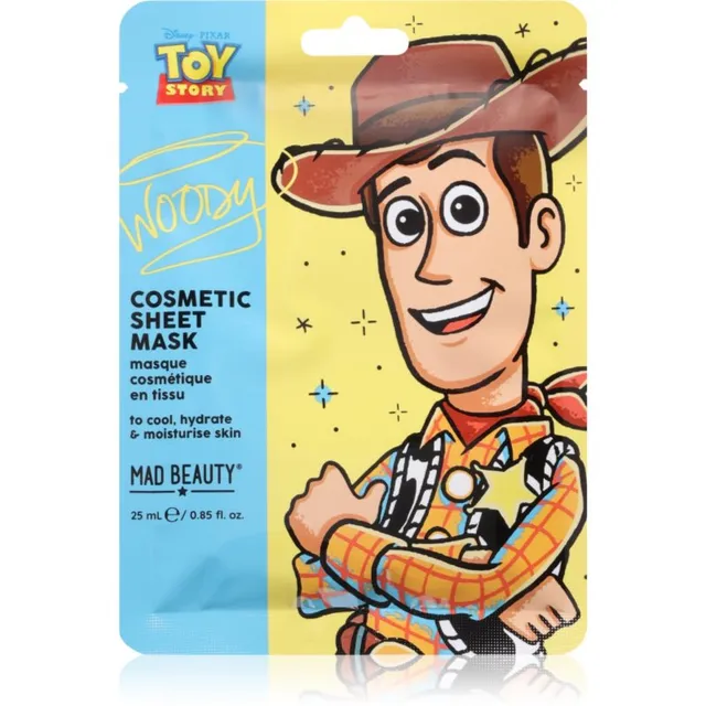Mad Beauty Toy Story Cosmetic Face Mask Lehtmask Woody 25 ml