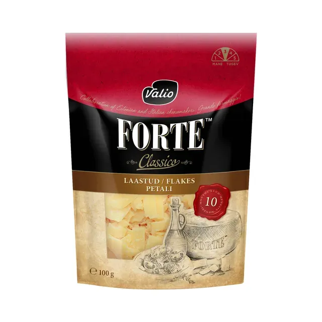 Juustulaastud Forte Classico 26% laktoosivaba, VALIO, 100 g