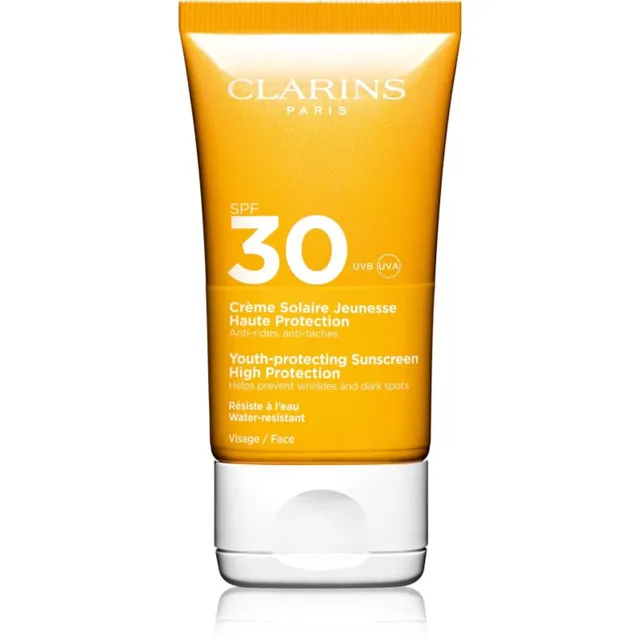 Clarins Youth-Protecting Sunscreen High Protection Päevituskreem näole SPF 30 50 ml