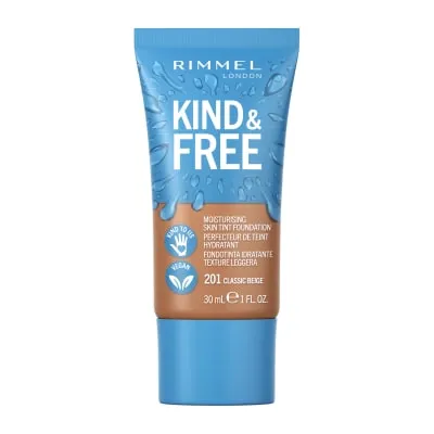 Jumestuskreem Rimmel Kind&Free Skin 201