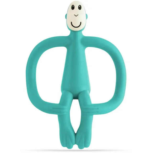 Matchstick Monkey Teething Toy and Gel Applicator närimismänguasi kaks-ühes pintsliga Green 1 tk