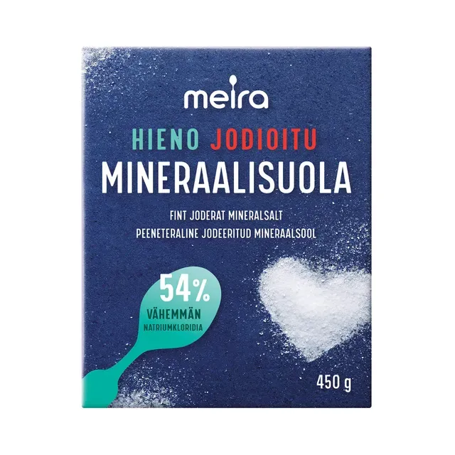 Peeneteraline jodeeritud mineraalsool, MEIRA, 450 g
