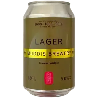 Muddis Lager õlu 5%vol 330 ml