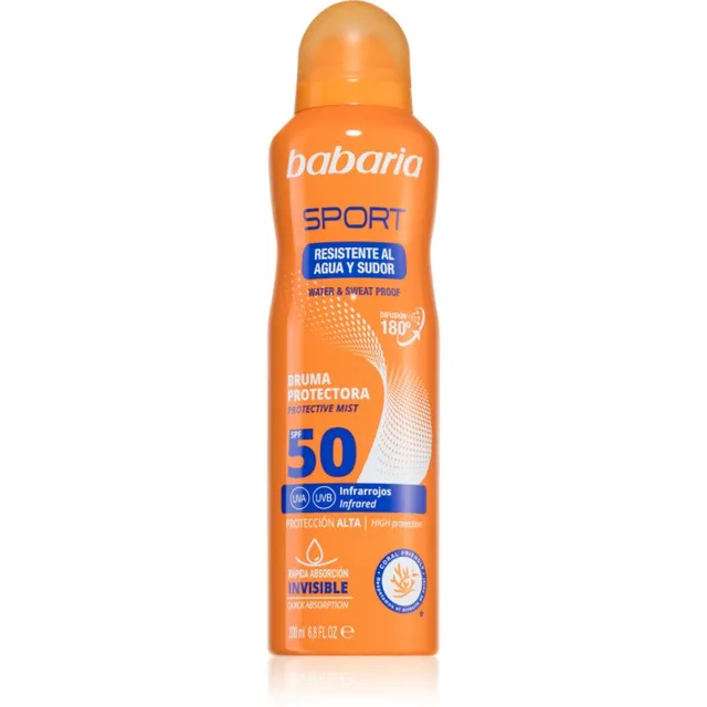 Babaria Sport Pihustatav päikesekaitse SPF 50 200 ml