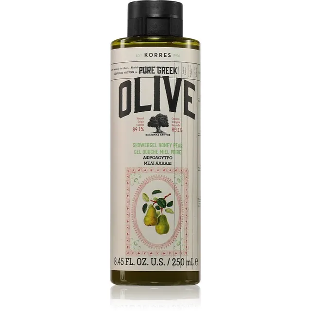 Korres Pure Greek Olive & Honey Pear Värskendav dušigeel 250 ml