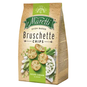 Bruschetta-krõpsud hapukoore ja sibulaga, MARETTI, 70 g