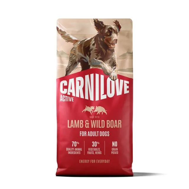 Carnilove Active koera kuivtoit, lammas/metssiga, 12 kg