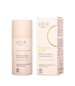 JOIK Organic Re-Boost Glow AHA+BHA+PHA Kirgastav ja värskendav näopesugeel COS NAT 100ml