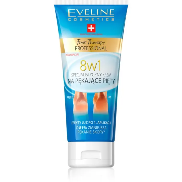 Eveline Cosmetics Foot Therapy Kreem lõhenenud kandadele kaheksa-ühes 100 ml