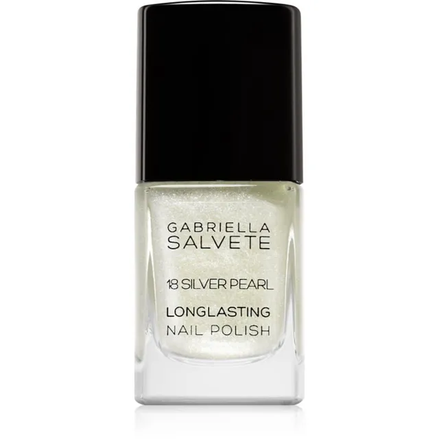 Gabriella Salvete Longlasting Enamel Kauapüsiv küünelakk pärlmutterläikega varjund 18 Silver Pearl 11 ml