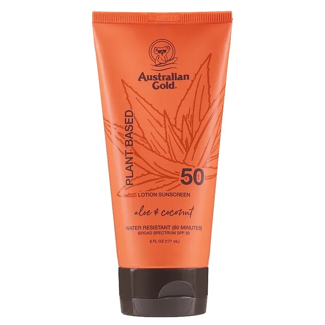 AUSTRALIAN GOLD Plant Based Aloe & Coconut Lotion Sunscreen SPF50 177ml
