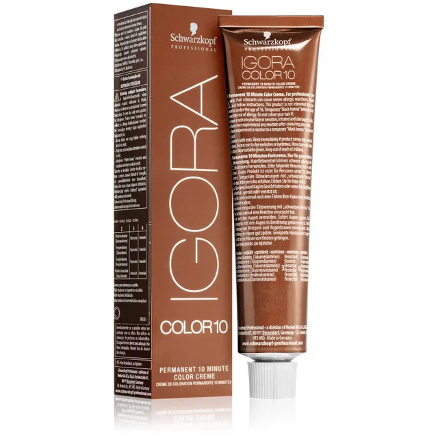 Schwarzkopf Professional IGORA Color 10 Püsijuuksevärv varjund 9-12 Extra Light Blonde Cendré Ash 60 ml