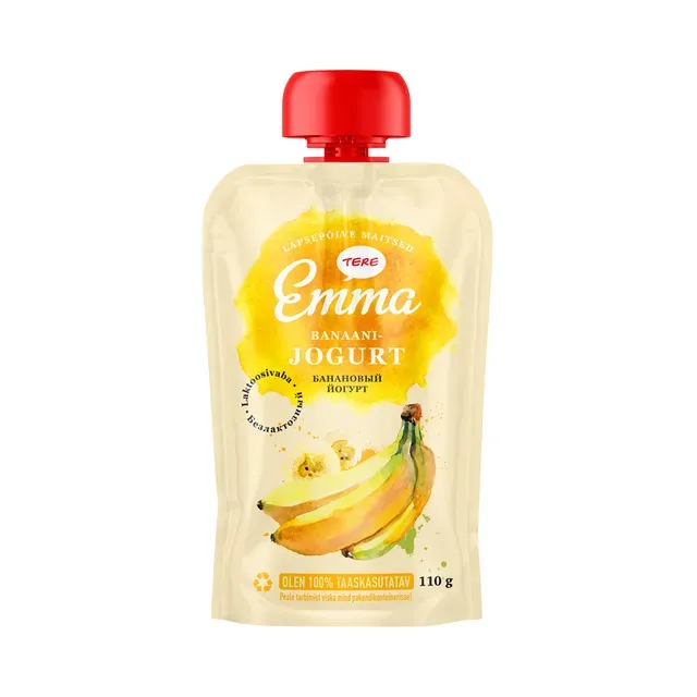 Banaanijogurt laktoosivaba, EMMA, 110 g