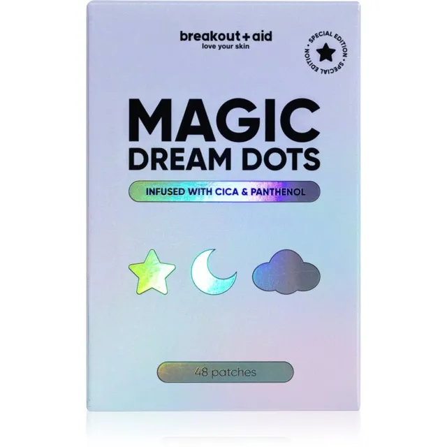 breakout + aid Magic Dream Dots Plaastrid probleemsele nahale akne hoolduseks aasia vesinaba ja pantenooliga 48 tk