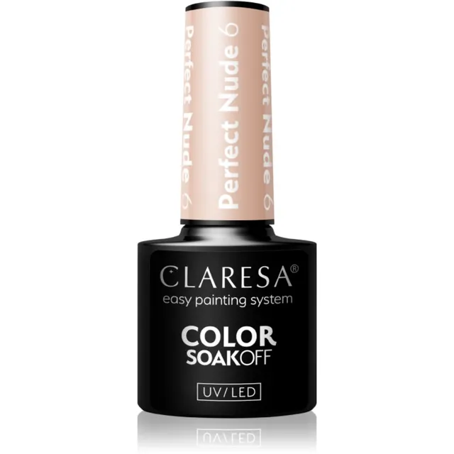 Claresa SoakOff UV/LED Color Perfect Nude Geelküünelakk varjund 6 5 g