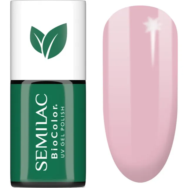 Semilac UV Hybrid BioColor Geelküünelakk UV / LED lambiga kasutamiseks varjund 728 Pink Sunrise 7 ml