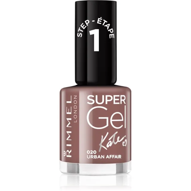 Rimmel Super Gel By Kate Geelküünelakk ilma UV / LED-lampide kasutamiseta varjund 020 Urban Affair 12 ml
