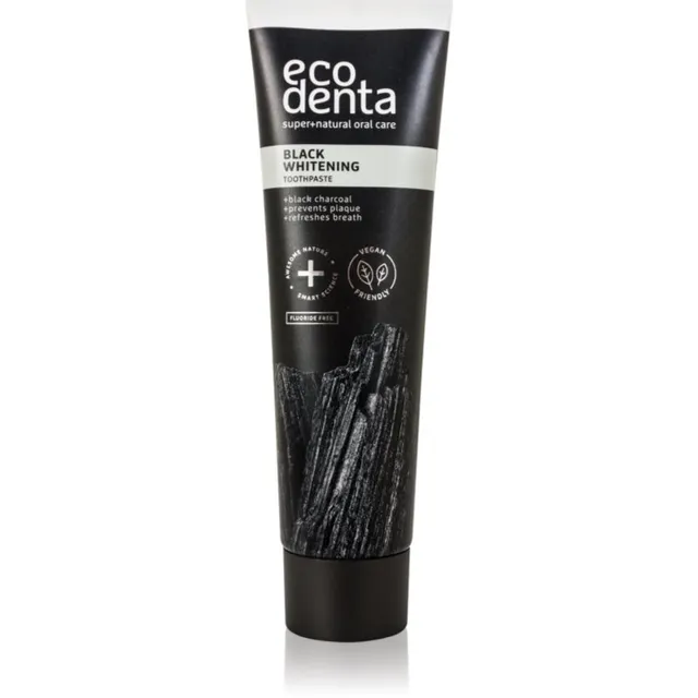 Ecodenta Expert Black Orange Whitening Must valgendav hambapasta ilma fluoriidita maitse Orange 100 ml