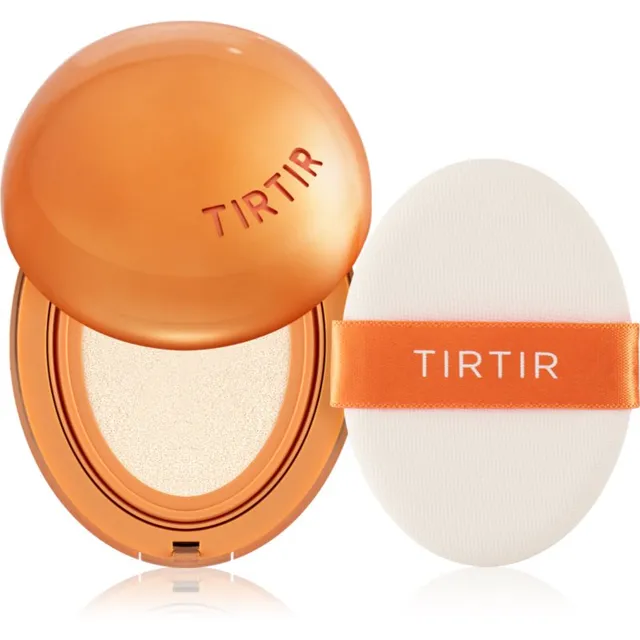 TIRTIR Mask Fit AI Filter Cushion Mini Kauapüsiv jumestuskreemikäsn mati efektiga varjund 13N Fair Ivory 4.5 g