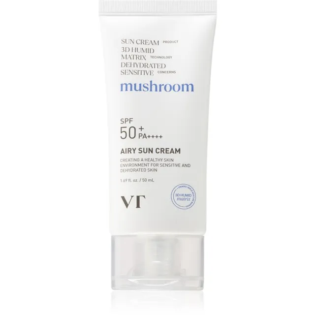 VT Cosmetics Mushroom Airy Sun Cream Kaitsev näokreem niisutava toimega SPF 50+ 50 ml