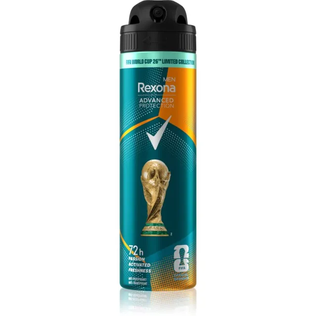 Rexona Men Advanced Protection FIFA Antiperspirant pihusti 150 ml