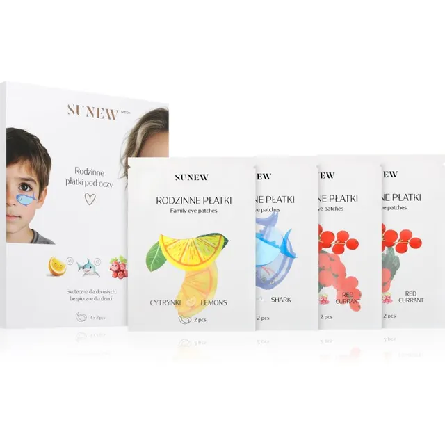 SUNEWMED+ Family Eye Patches taastavad silmaaluste hüdrogeelpadjakesed keramiididega 4x2 tk
