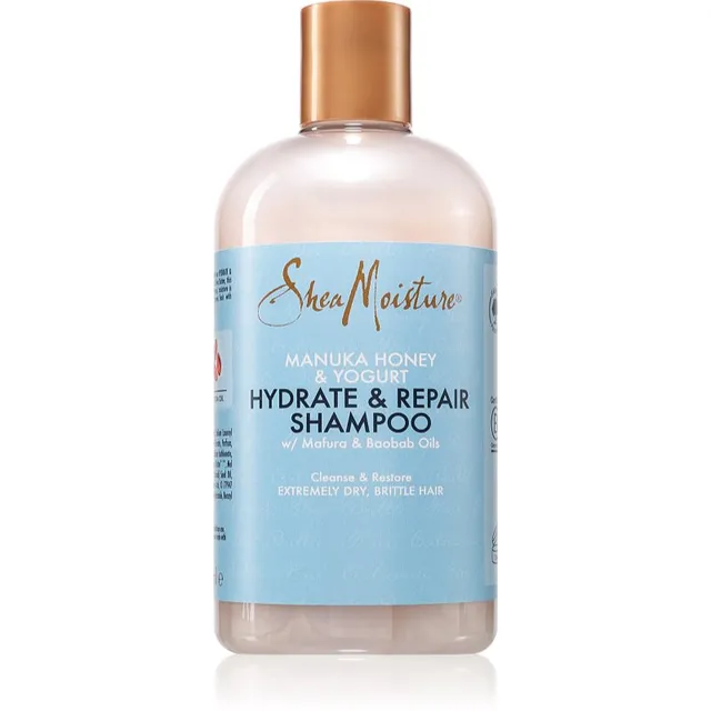 Shea Moisture Manuka Honey & Yogurt Shampoo Niisutav šampoon kuivadele juustele 384 ml