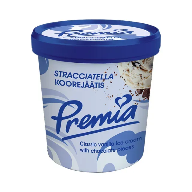 Vanilli-koorejäätis šokolaaditükkidega, VAU, 245 g