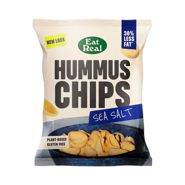 Hummusekrõpsud meresoolaga, EAT REAL, 110 g