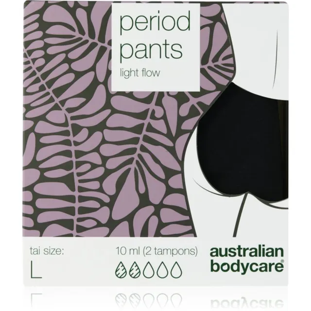 Australian Bodycare Period Pants menstruatsioonialuspüksid kerge menstruatsiooni korral suurus L 1 tk