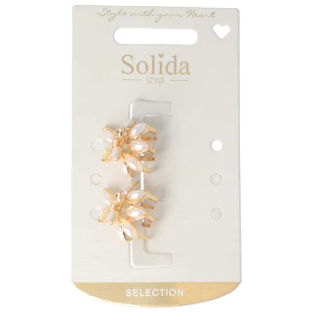 Solida Hair Clip Gold Blossom
