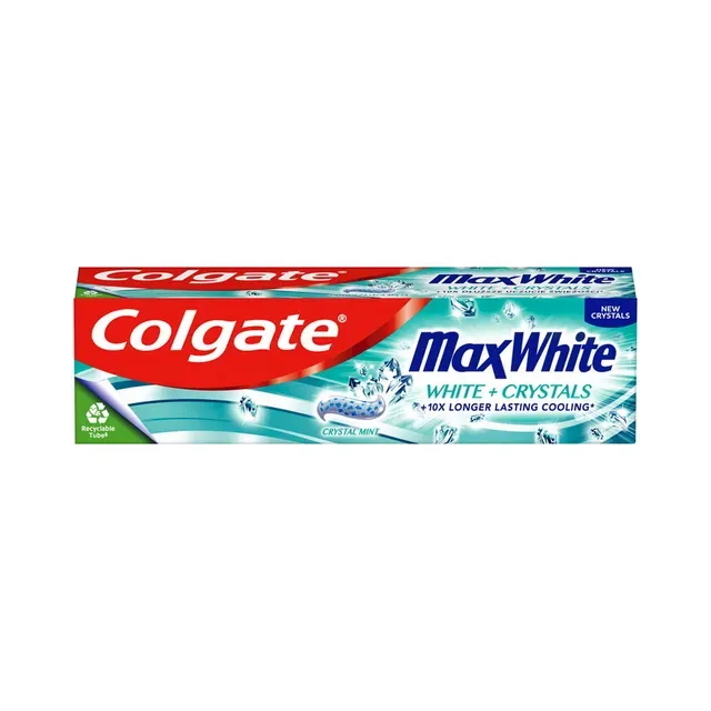 Hambapasta Max White White Crystals, COLGATE, 75ml