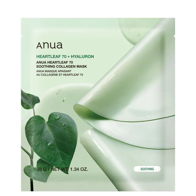 ANUA Heartleaf 70+ Hyaluron Soothing Collagen Mask 38g