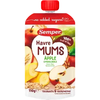 Semper Fruktmums õuna-kaera 6k 110g