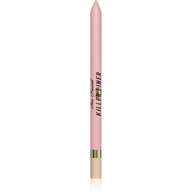 Too Faced Killer Liner 36 Hour Waterproof Gel Eyeliner Pencil Veekindel geel-silmalainer pikaajalise mõjuga varjund Cashmere 1,2 g