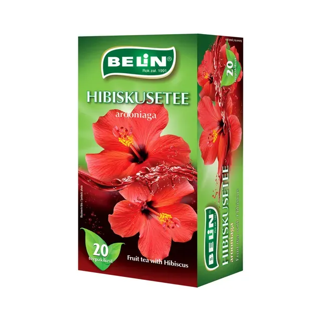 Hibiskusetee arooniaga 20*1,5g, BELIN, 1 tk