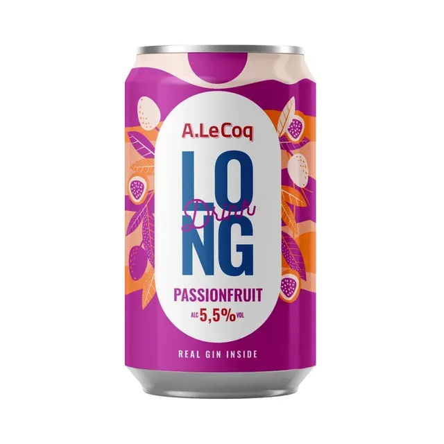 Long Drink Passionfruit, A. LE COQ, 330 ml